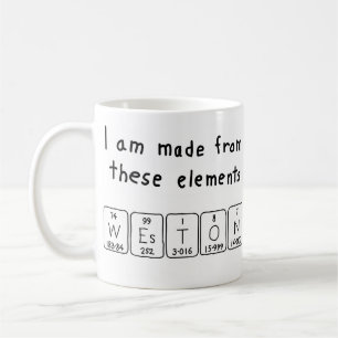 Weston periodic table name mug
