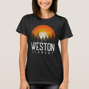 Weston Vermont V Vintage 70s 80s 90s Retro City T-Shirt