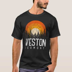 Weston Vermont V Vintage 70s 80s 90s Retro City T-Shirt