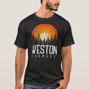Weston Vermont V Vintage 70s 80s 90s Retro City T-Shirt