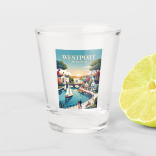 Westport Connecticut Shot Glass