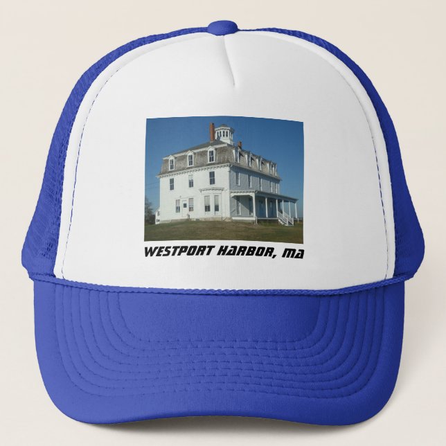 Westport Harbour, MA Historical Architecture Trucker Hat (Front)