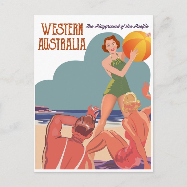 Westtern Australia Beach Postcard (Front)