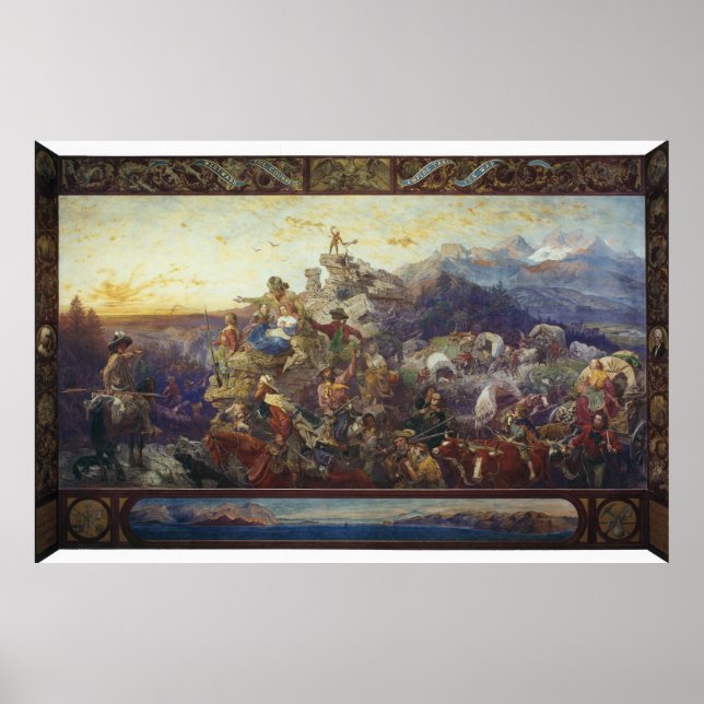 Westward the Course of Empire Takes Its Way Poster (Front)