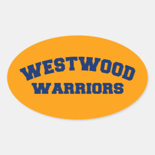 Westwood Warriors Oval Sticker