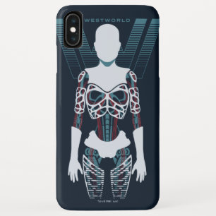 Westworld   Android Skeleton Over Logo iPhone XS Max Case