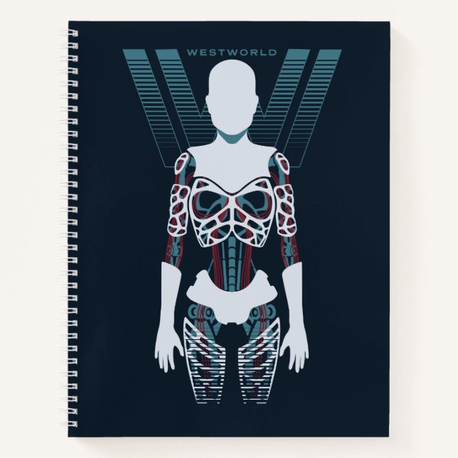 Westworld | Android Skeleton Over Logo Notebook (Front)