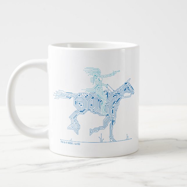 Westworld | Dolores Riding Horse Circuit Graphic Large Coffee Mug (Left)
