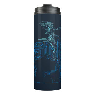 Westworld   Dolores Riding Horse Circuit Graphic Thermal Tumbler