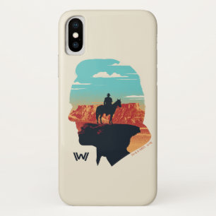 Westworld   Dr. Ford Silhouette Of Man in Black iPhone X Case