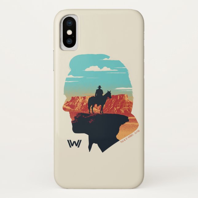 Westworld | Dr. Ford Silhouette Of Man in Black Case-Mate iPhone Case (Back)