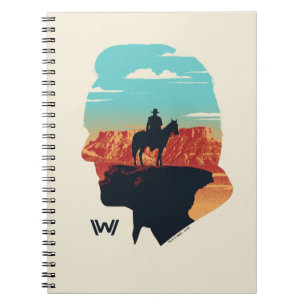 Westworld Dr. Ford Silhouette Of Man in Black Notebook