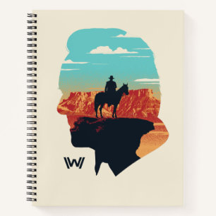 Westworld Dr. Ford Silhouette Of Man in Black Notebook