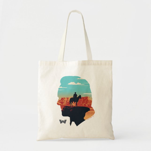 Westworld | Dr. Ford Silhouette Of Man in Black Tote Bag (Front)