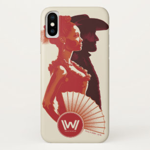Westworld   Maeve & Hector Stencil Portrait iPhone X Case