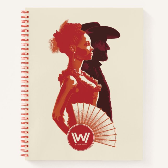 Westworld | Maeve & Hector Stencil Portrait Notebook (Front)