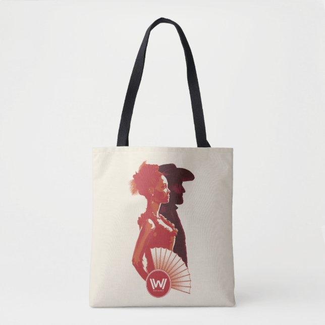Westworld | Maeve & Hector Stencil Portrait Tote Bag (Front)