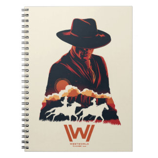 Westworld | Man in Black Desert Silhouette Notebook