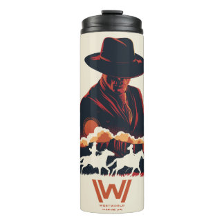 Westworld | Man in Black Desert Silhouette Thermal Tumbler