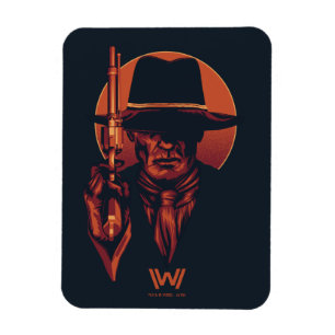 Westworld   Man in Black With Revolver Magnet