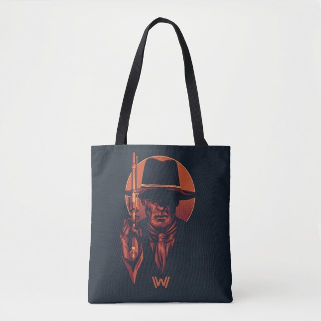 Westworld | Man in Black With Revolver Tote Bag (Front)