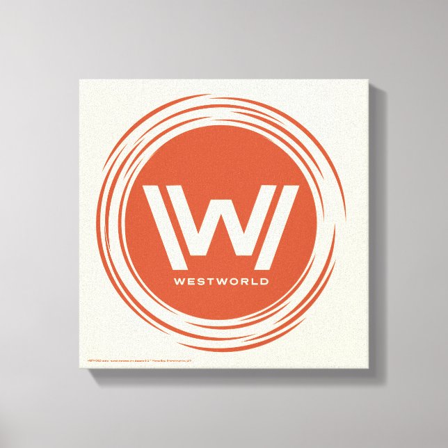 Westworld | Stylised Sun Logo Canvas Print (Front)