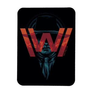 Westworld The Man in Black Logo Graphic Magnet