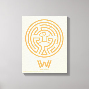 Westworld   The Maze Symbol Canvas Print