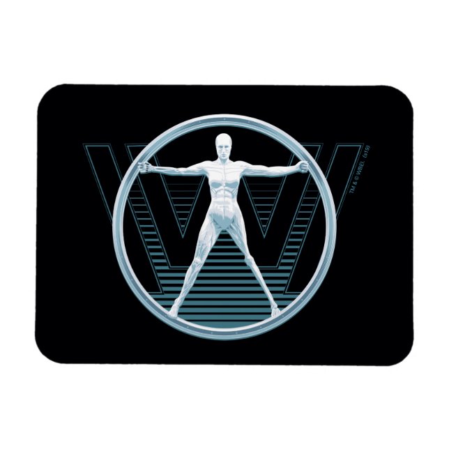 Westworld | Vitruvian Android Logo Magnet (Horizontal)