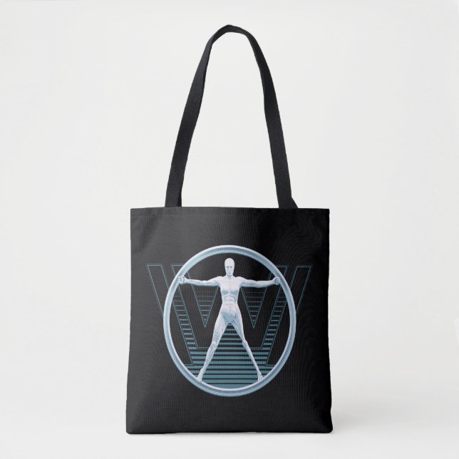Westworld | Vitruvian Android Logo Tote Bag (Front)