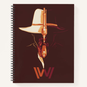 Westworld White Hat Black Hat Split Graphic Notebook