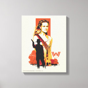 Westworld   Wyatt & Man in Black at White Church Canvas Print