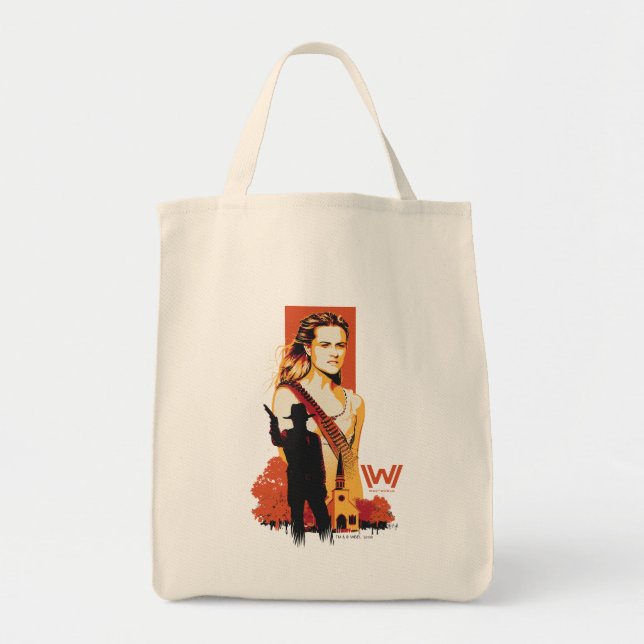 Westworld | Wyatt & Man in Black at White Church Tote Bag (Front)