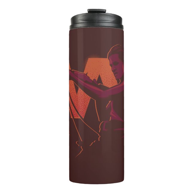 Westworld | Wyatt With Rifle Over Logo Thermal Tumbler (Front)