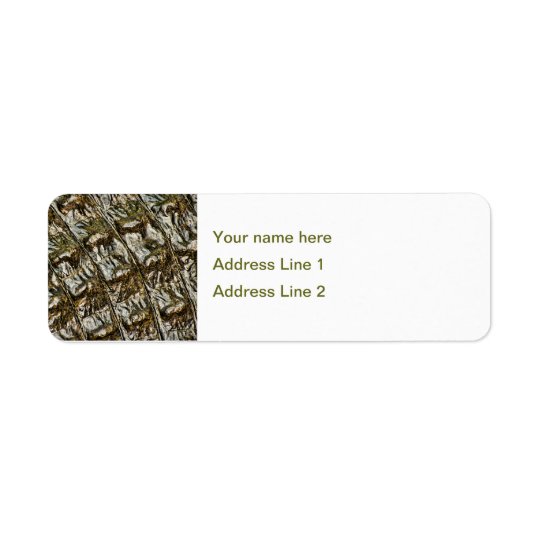 Wet Alligator Back Abstract Photograph Return Address Label