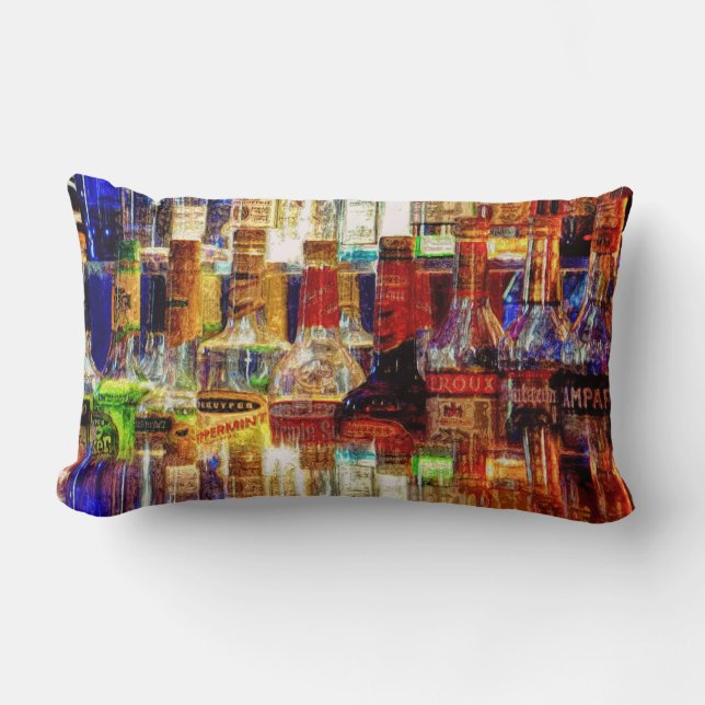 Wet Bar Abstract Lumbar Cushion (Front)