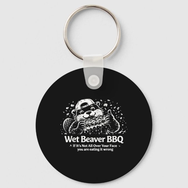 Wet Beaver Bbq Key Ring (Front)
