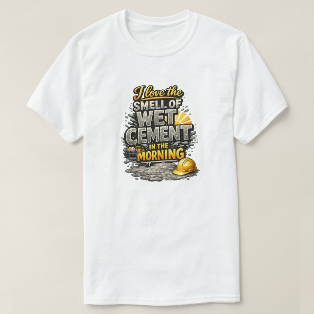 "Wet Cement" (2) T-Shirt (Design Front)