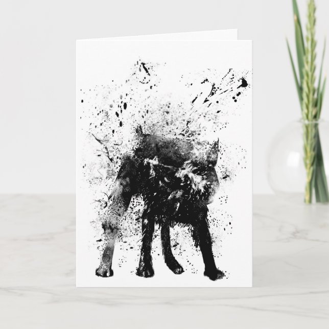 wet dog card (Front)