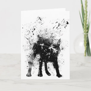 wet dog card