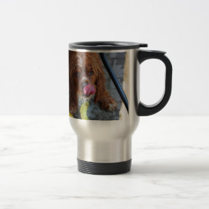 Wet Dog with a Banana Travel Mug