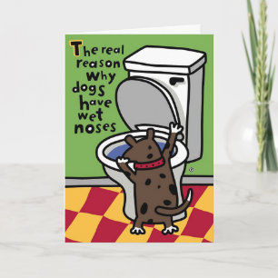 wet doggie nose card