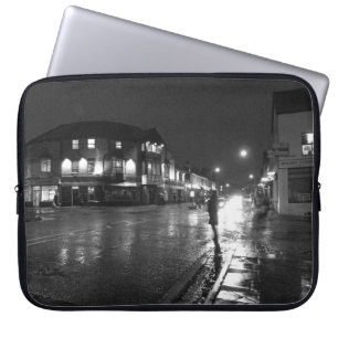 Wet Evening, Salisbury Road Cardiff (1) Laptop Sleeve