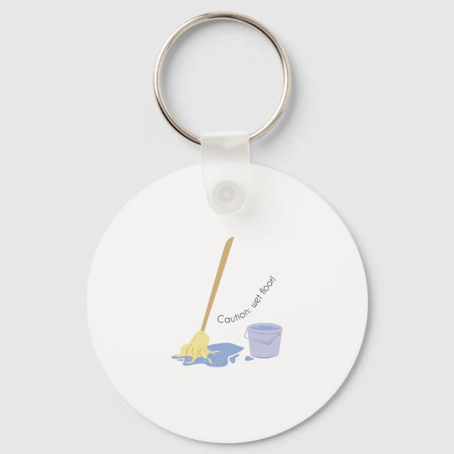 Wet Floor Key Ring (Front)