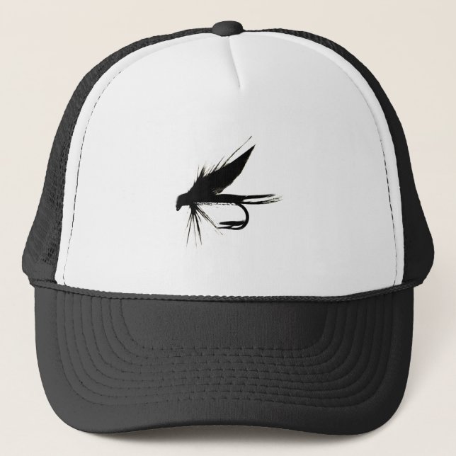 Wet Fly Silhouette Trucker Hat (Front)