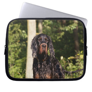 Wet Gordon Setter Laptop Computer Sleeve