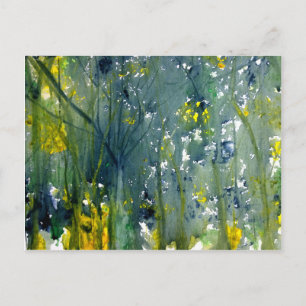 Wet Into Wet Watercolor Postcard