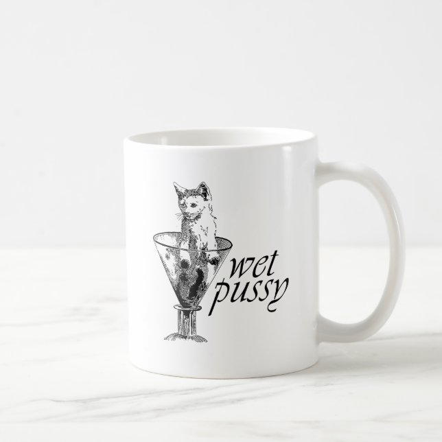 Wet Kitty Coffee Mug (Right)