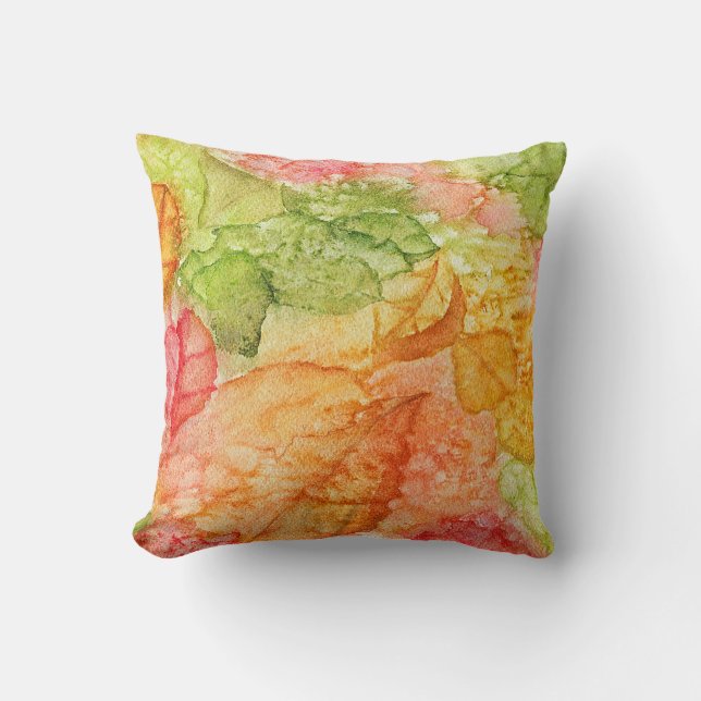 Wet Leaves of Autumn Cushion (Front)