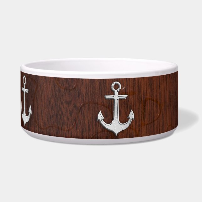 Wet Nautical Mahogany Anchor Steel (Left)